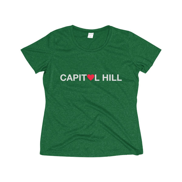 Women's Heather Wicking Tee - Heart Capitol Hill – Hillorama