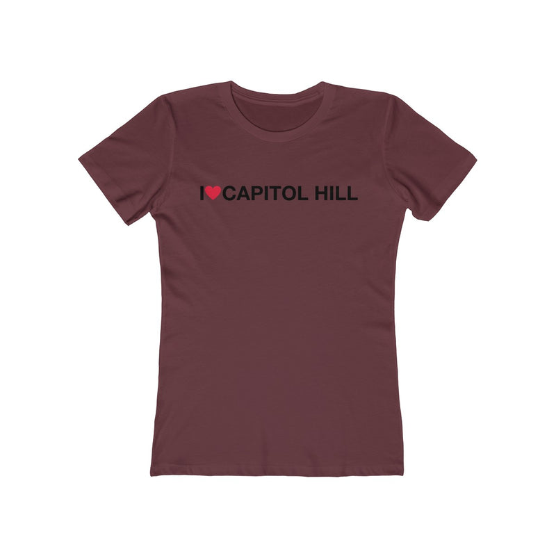 Women's The Boyfriend Tee - I love Capitol Hill