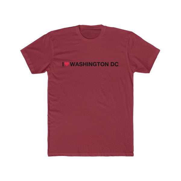 Men's Cotton Crew Tee - I love Washington DC