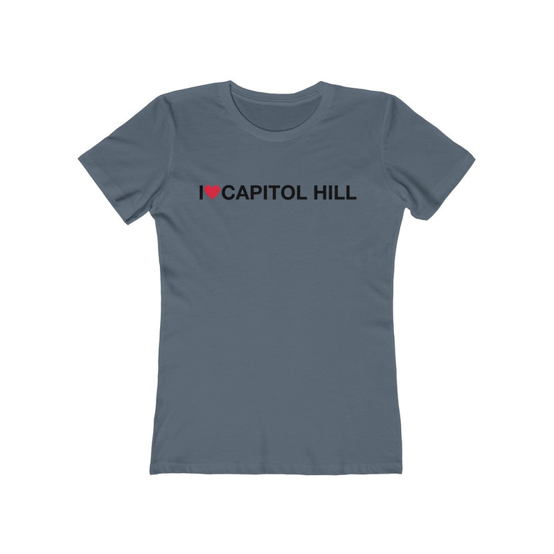 Women's The Boyfriend Tee - I love Capitol Hill