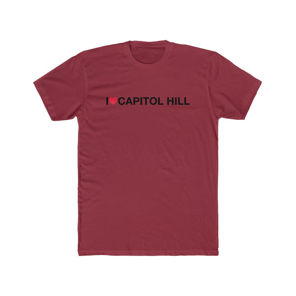 Men's Cotton Crew Tee - I love Capitol Hill