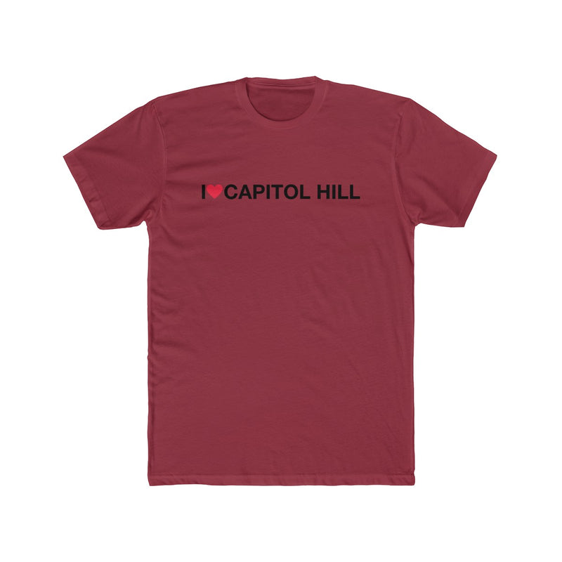 Men's Cotton Crew Tee - I love Capitol Hill