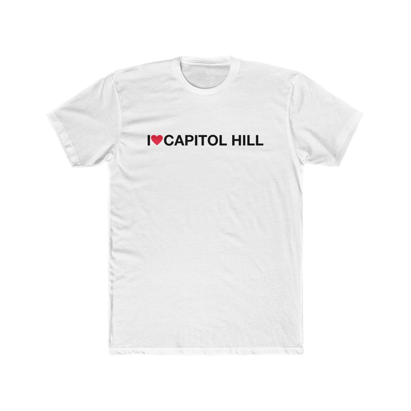 Men's Cotton Crew Tee - I love Capitol Hill