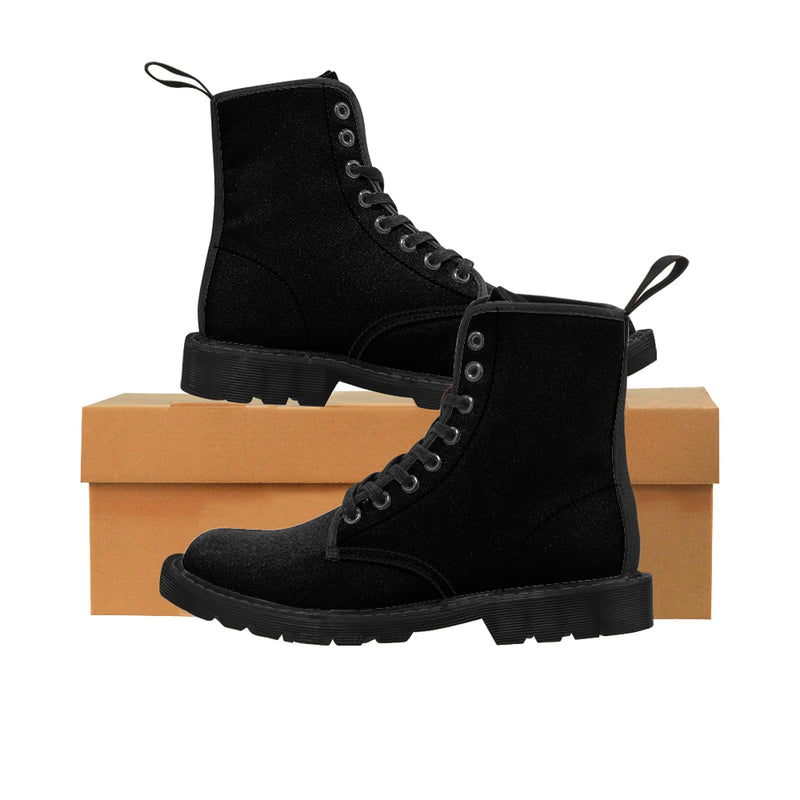 Women's Martin Boots - Black with Brown soles and DC flag on tongue