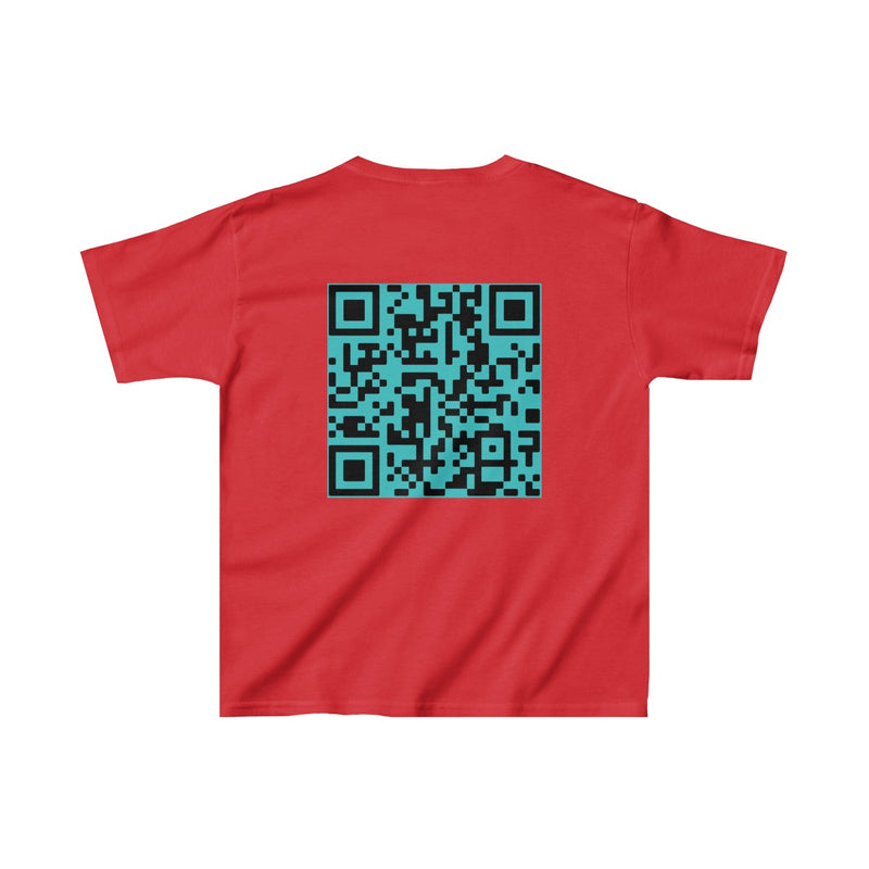 Kids Heavy Cotton™ Tee - Without Science it's just Fiction + QR Code