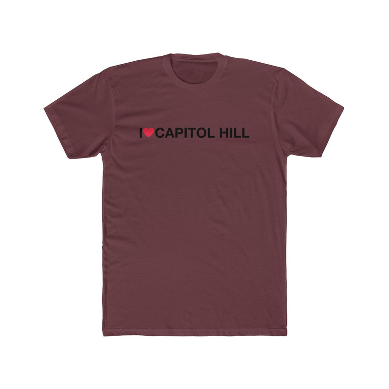 Men's Cotton Crew Tee - I love Capitol Hill