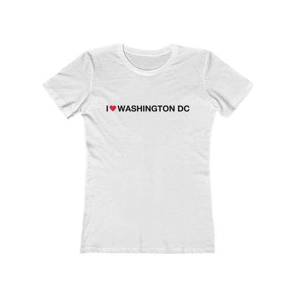 Women's The Boyfriend Tee - I love Washington DC