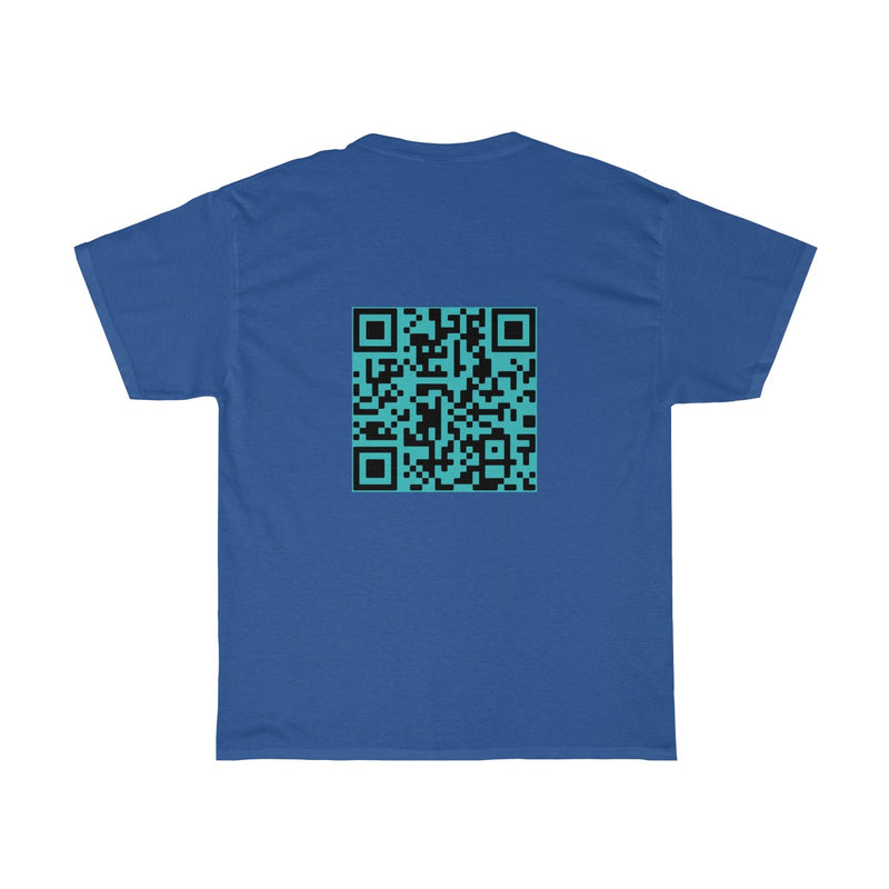 Unisex Heavy Cotton Tee - Good thing about Science + QR Code