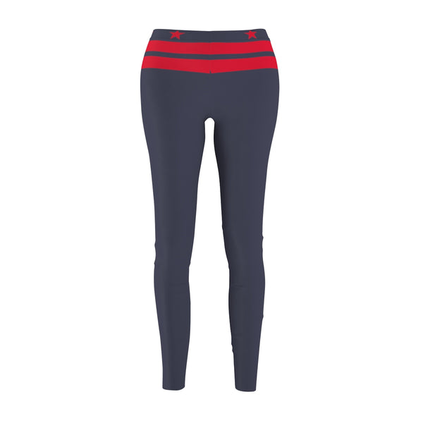 Women's Casual Leggings - Navy, DC Flag