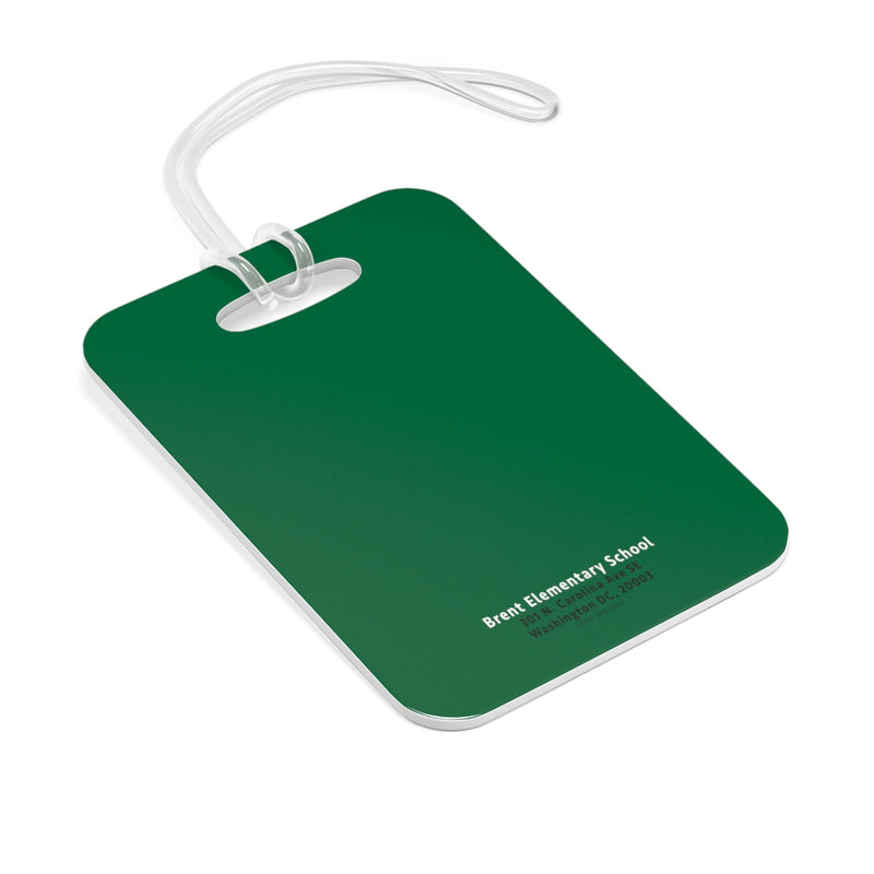 Bag Tag - Green, Brent Elementary School