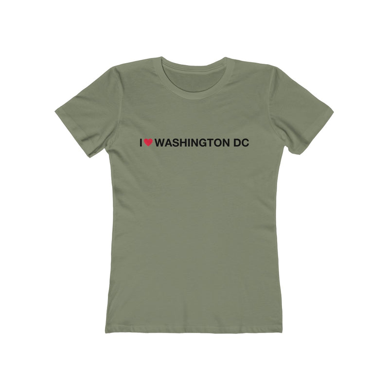 Women's The Boyfriend Tee - I love Washington DC