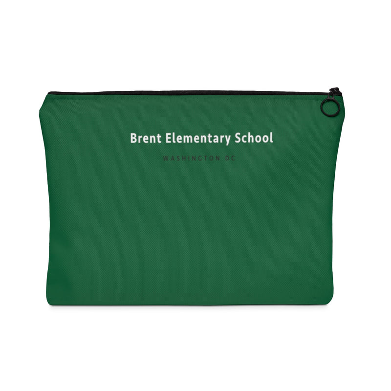 Flat Carry All Pouch - Green, Brent Elementary School