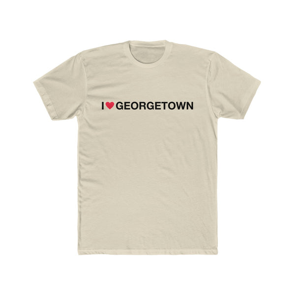 Men's Cotton Crew Tee - I love Georgetown