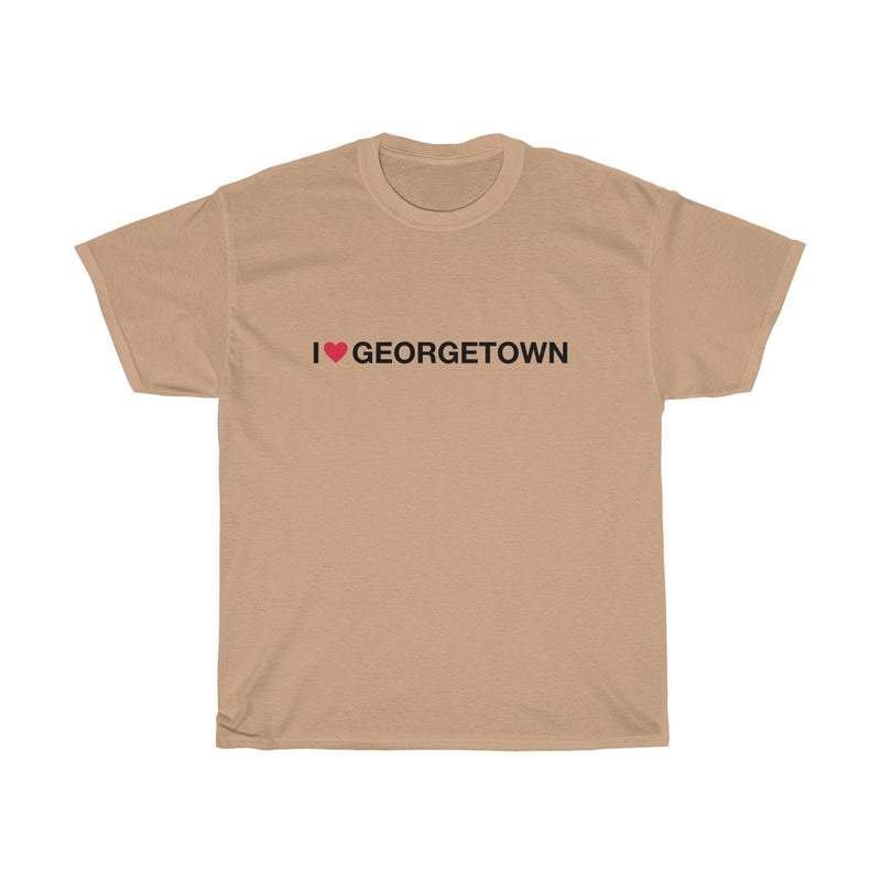 Unisex Heavy Cotton Tee - I love Georgetown