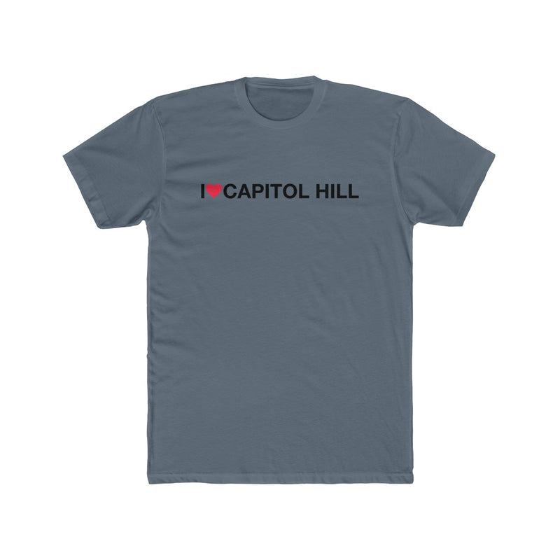 Men's Cotton Crew Tee - I love Capitol Hill