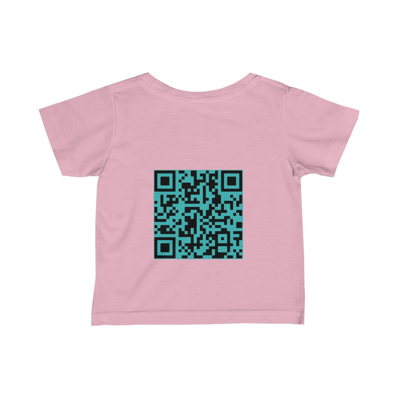 Infant Fine Jersey Tee - Without Science it's just Fiction + QR Code