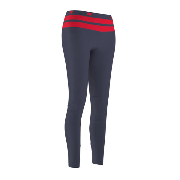 Women's Casual Leggings - Navy, DC Flag