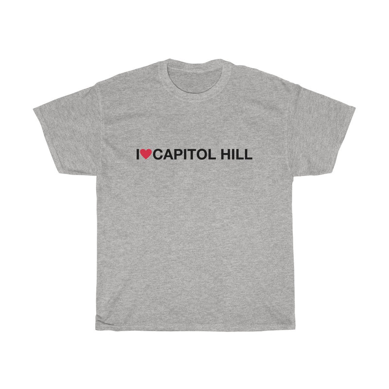 Unisex Heavy Cotton Tee - I love Capitol Hill