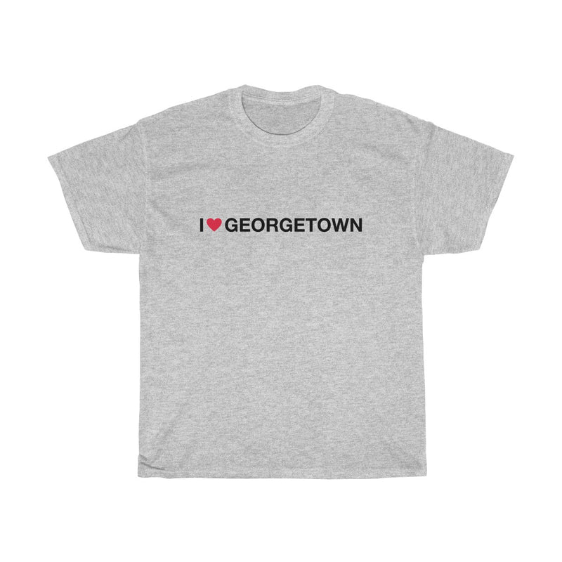 Unisex Heavy Cotton Tee - I love Georgetown