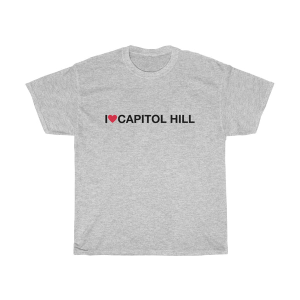 Unisex Heavy Cotton Tee - I love Capitol Hill