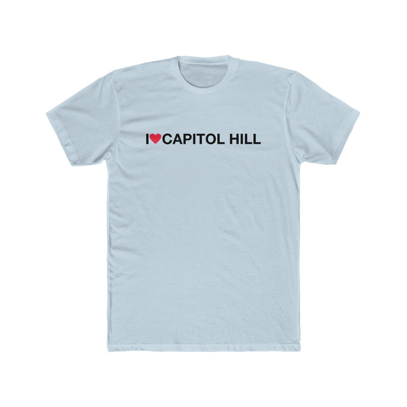 Men's Cotton Crew Tee - I love Capitol Hill