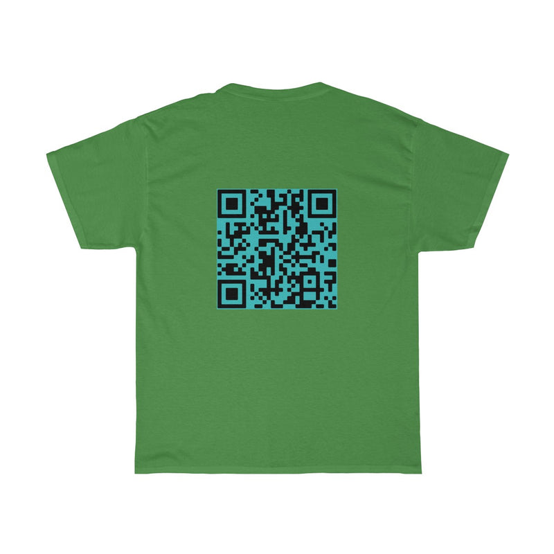 Unisex Heavy Cotton Tee - Without Science it's Just Fiction + QR code