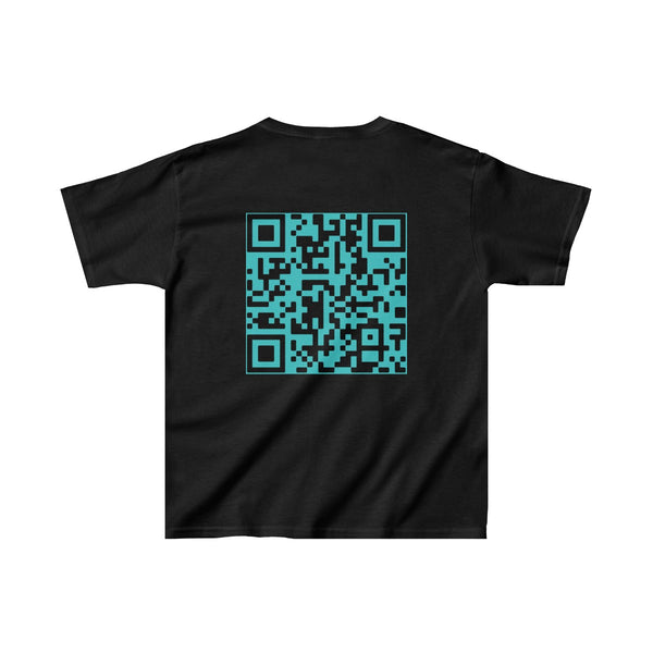 Kids Heavy Cotton™ Tee - Without Science it's just Fiction + QR Code