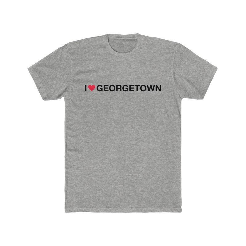 Men's Cotton Crew Tee - I love Georgetown