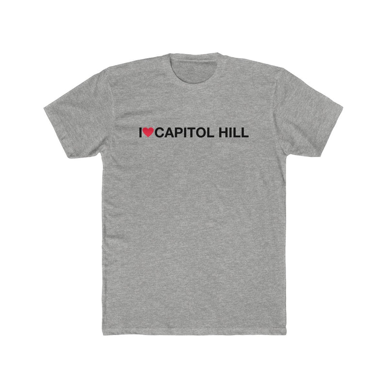 Men's Cotton Crew Tee - I love Capitol Hill