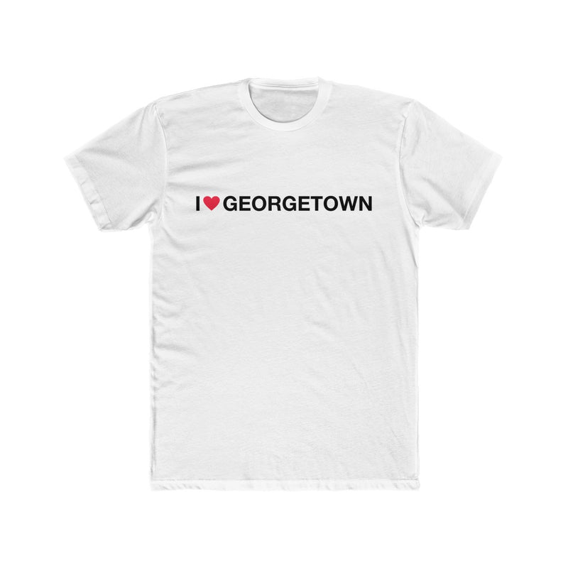 Men's Cotton Crew Tee - I love Georgetown