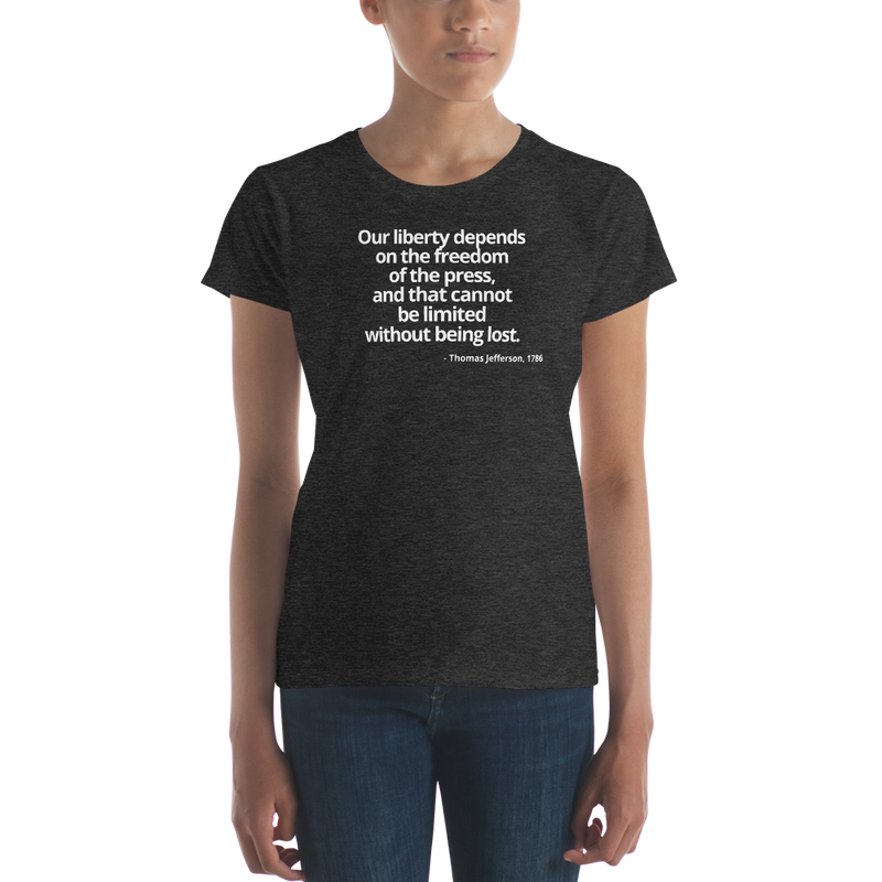 Women's short sleeve t-shirt - Thomas Jefferson Quote