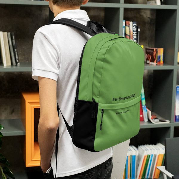 Backpack - Light Green, Brent Elementary School
