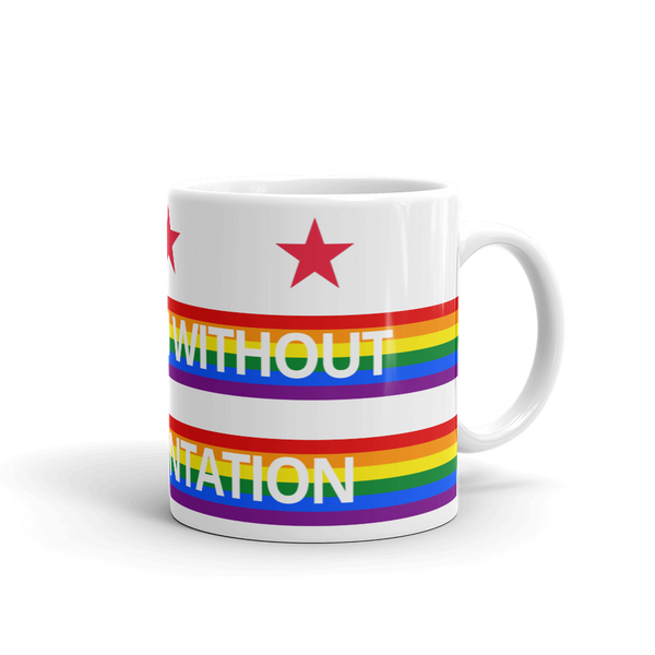Mug - Rainbow DC Flag, Taxation without Representation