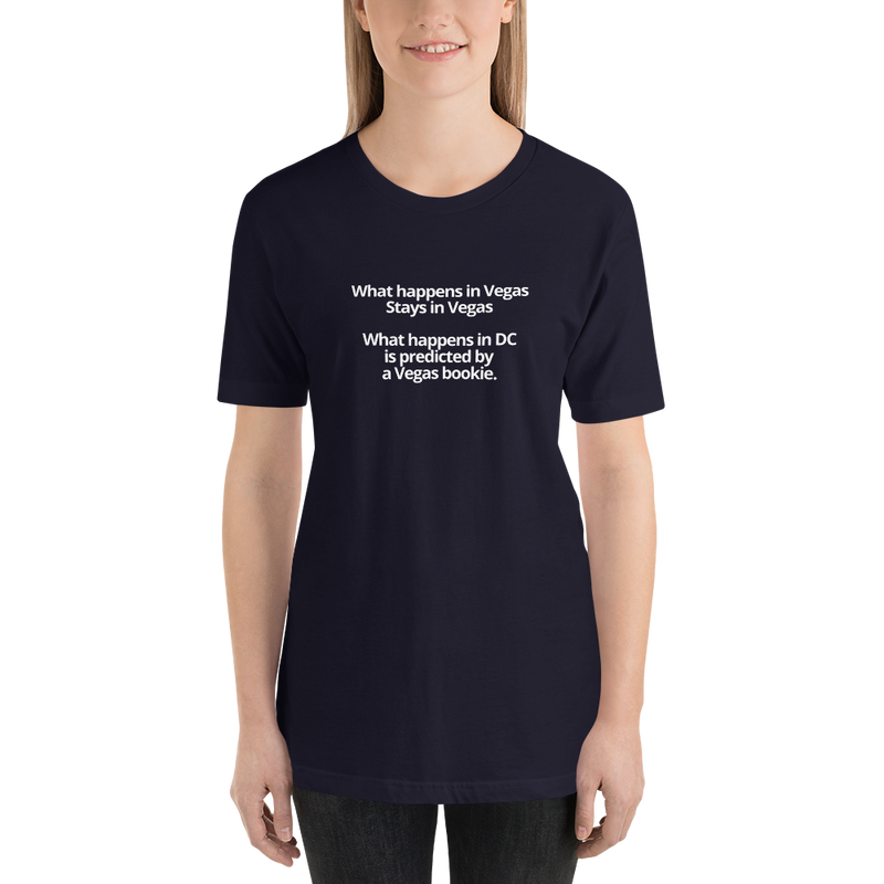 Short-Sleeve Unisex T-Shirt - What happens in Vegas vs DC