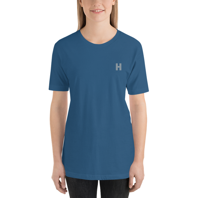 Short-Sleeve Unisex T-Shirt - with embroidered logo