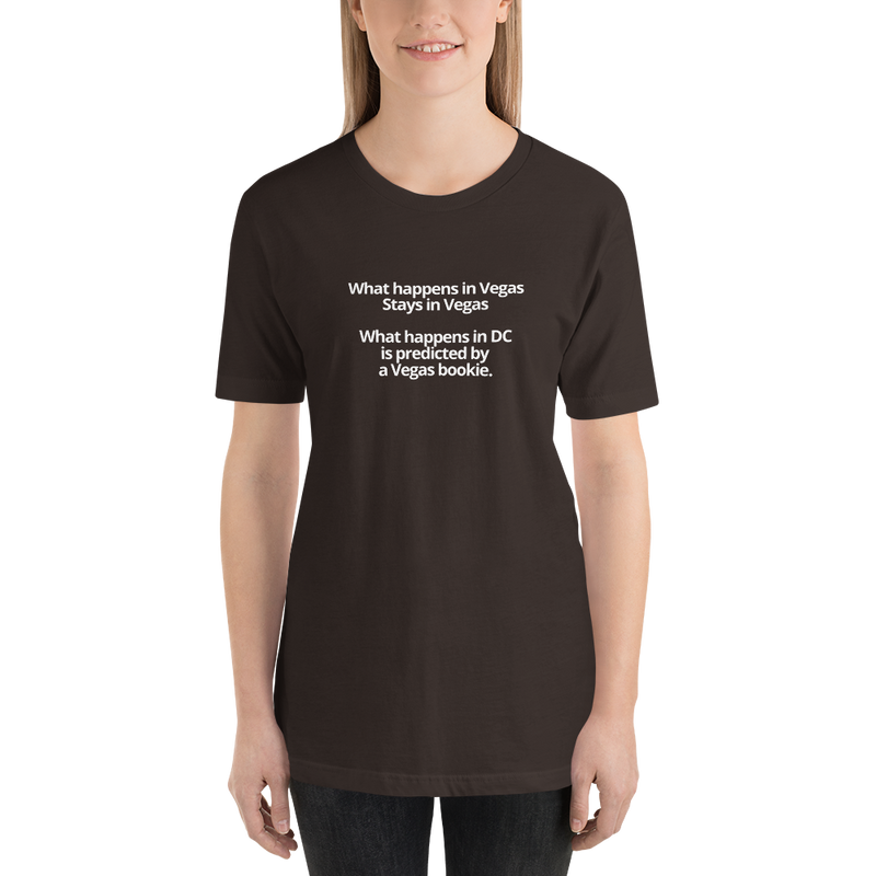 Short-Sleeve Unisex T-Shirt - What happens in Vegas vs DC