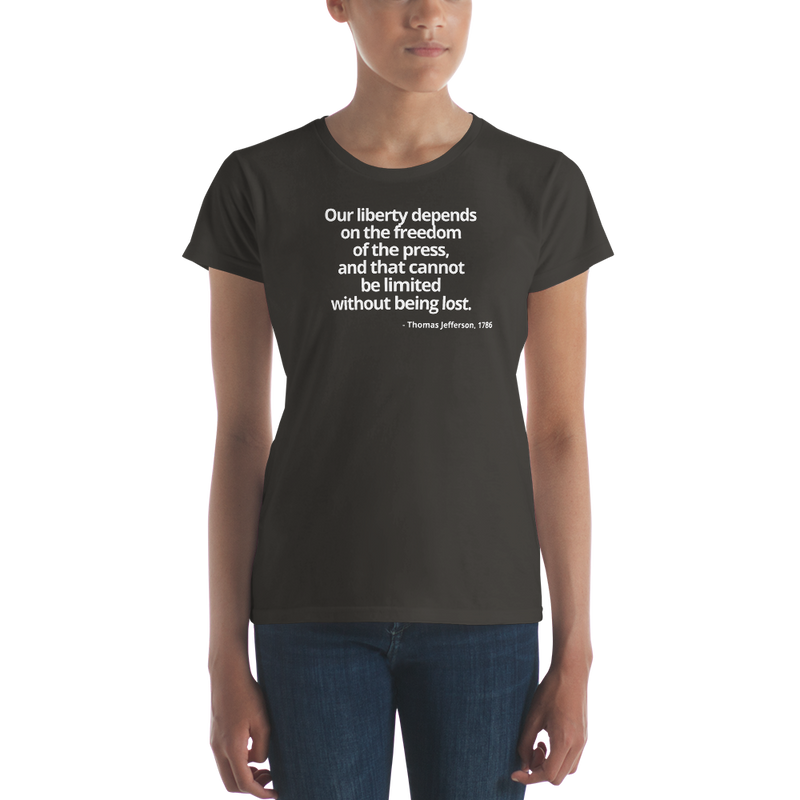 Women's short sleeve t-shirt - Thomas Jefferson Quote