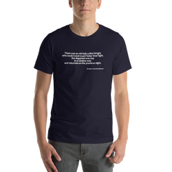 Short-Sleeve Unisex T-Shirt - Einstein's favorite limerick