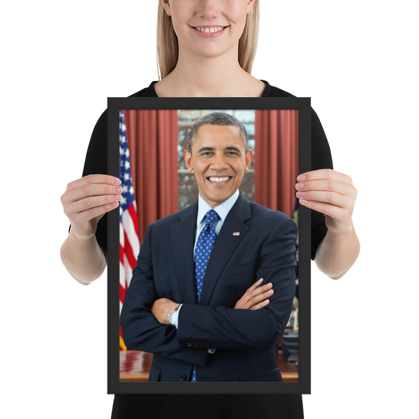 Framed photo paper poster - President Obama
