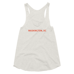 Women's Tri-Blend Racerback Tank - Washington DC