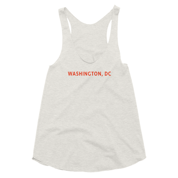 Women's Tri-Blend Racerback Tank - Washington DC