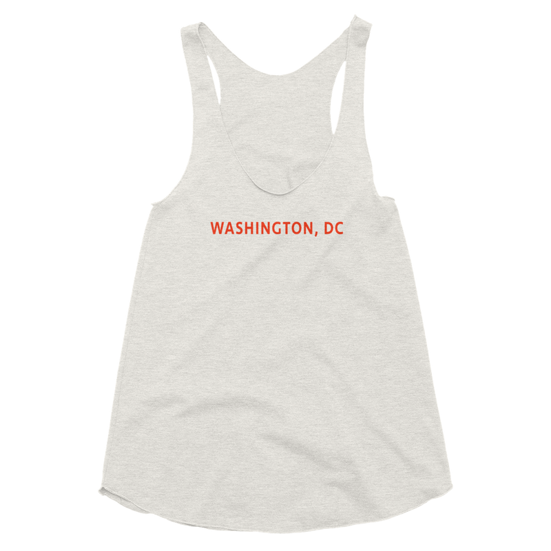 Women's Tri-Blend Racerback Tank - Washington DC