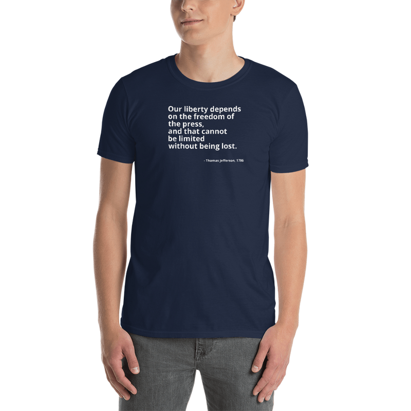 Short-Sleeve Unisex T-Shirt - Thomas Jefferson Quote