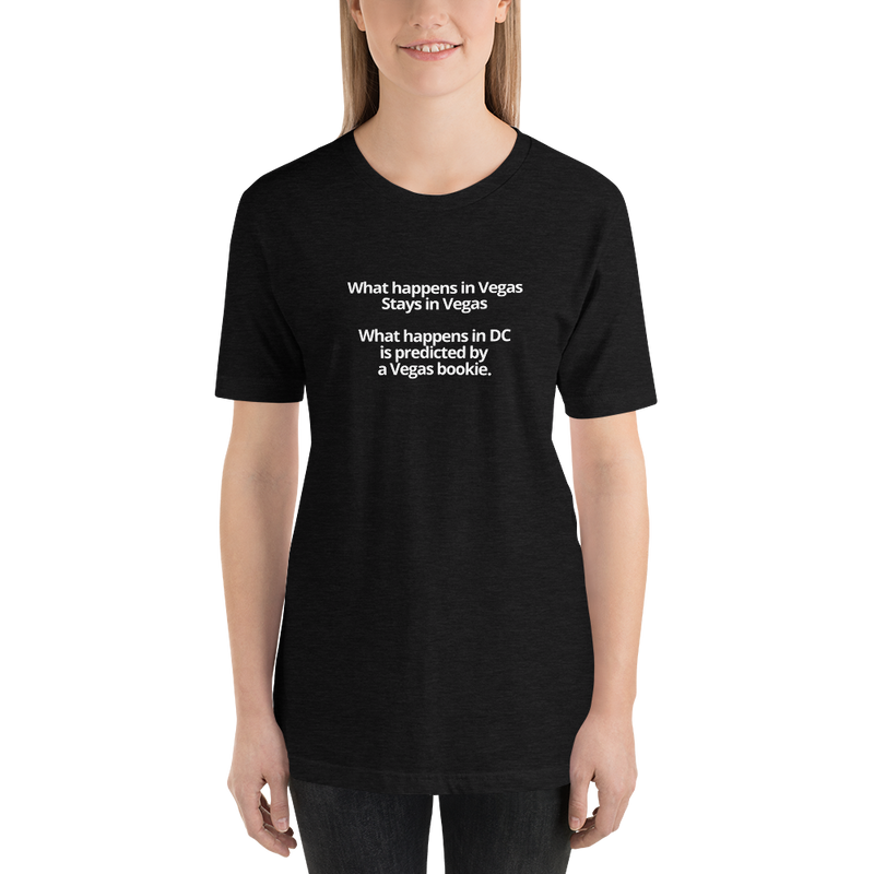 Short-Sleeve Unisex T-Shirt - What happens in Vegas vs DC