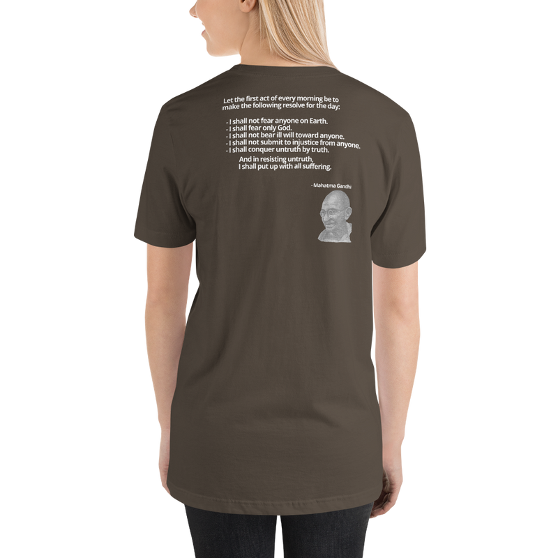 Short-Sleeve Unisex T-Shirt - Gandhi Quote 2