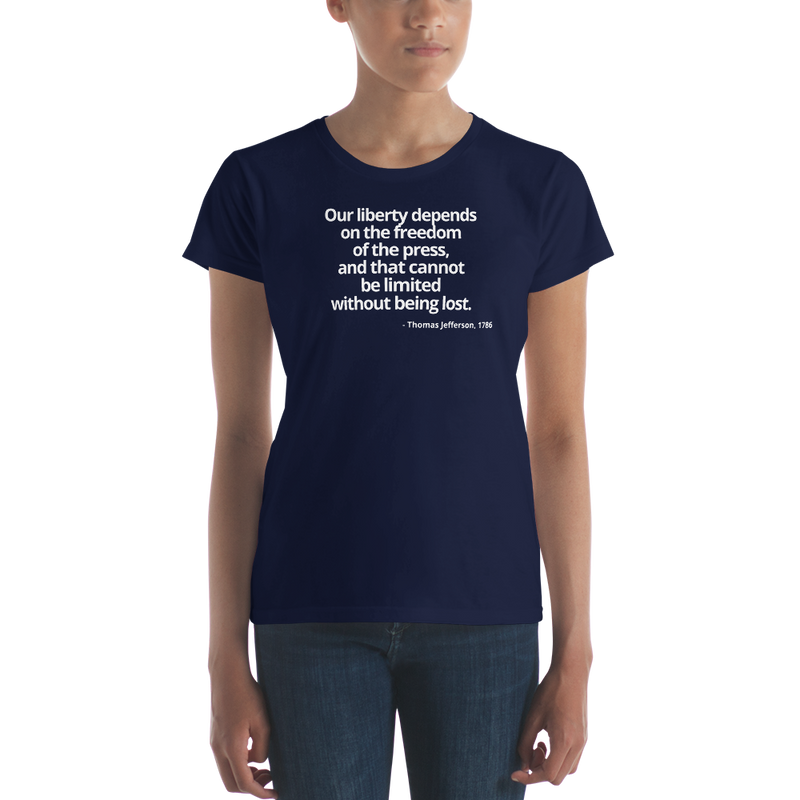 Women's short sleeve t-shirt - Thomas Jefferson Quote