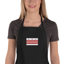 Embroidered Apron - DC Flag