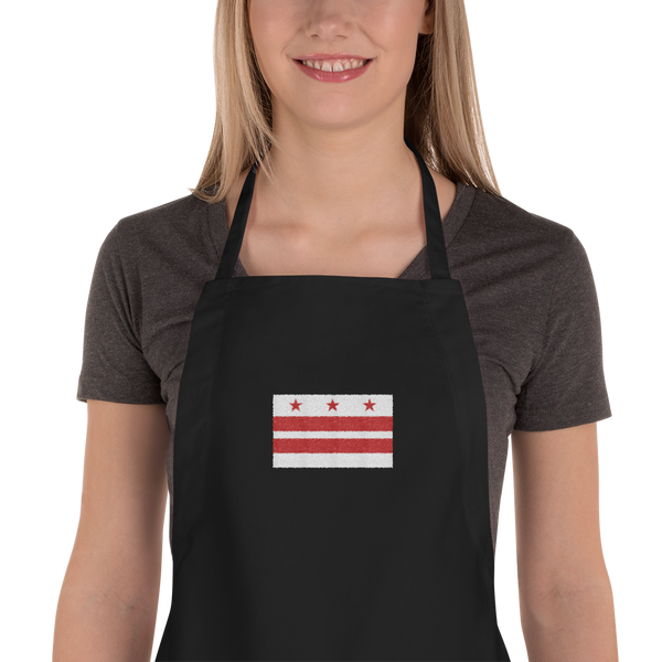 Embroidered Apron - DC Flag