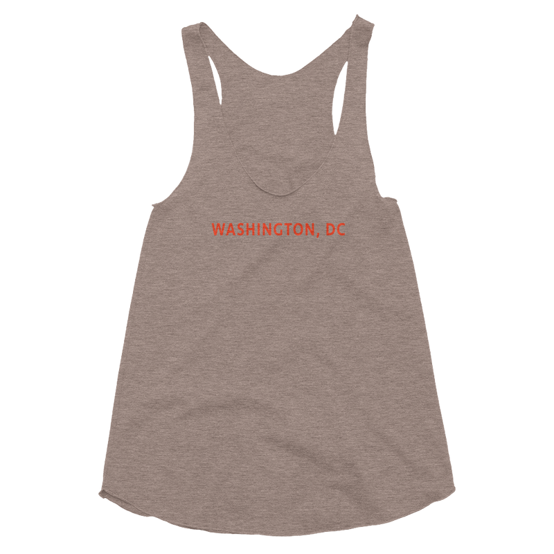 Women's Tri-Blend Racerback Tank - Washington DC