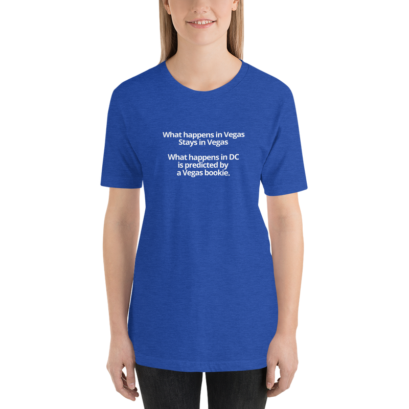 Short-Sleeve Unisex T-Shirt - What happens in Vegas vs DC